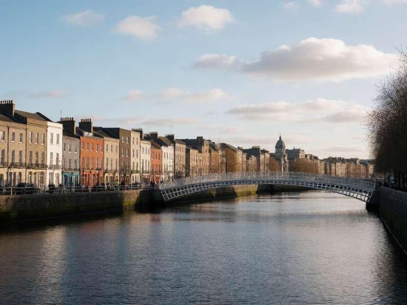 Dublin city and the River Liffey