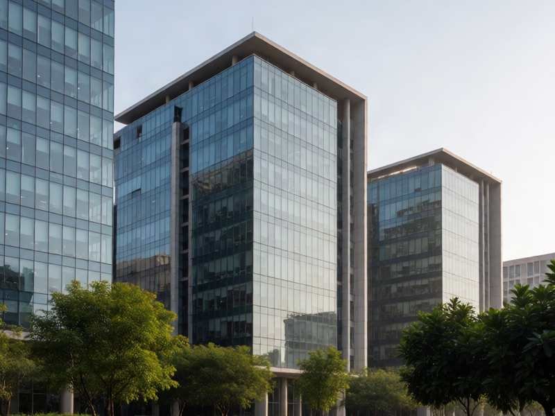 Bengaluru city skyline with modern office towers