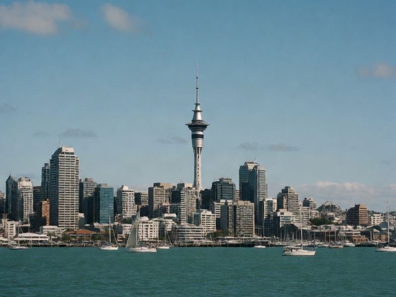Auckland harbour and city skyline