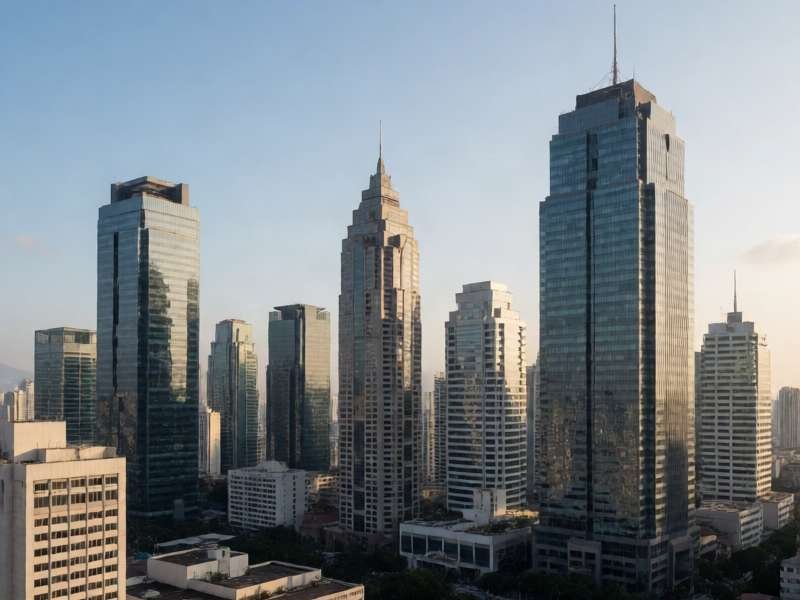 Makati City skyline in Manila